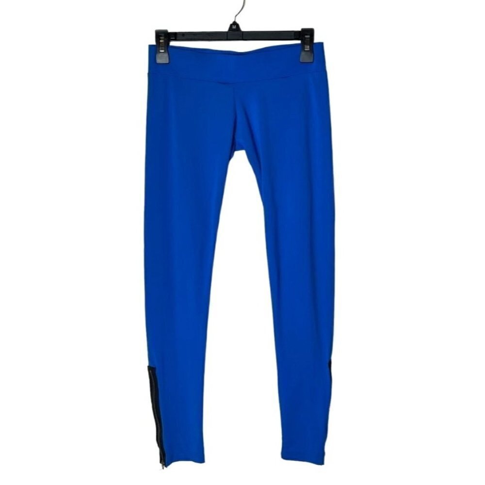 LNA Blue Low Rise Cropped Zippered Ankle Leggings Size‎ M